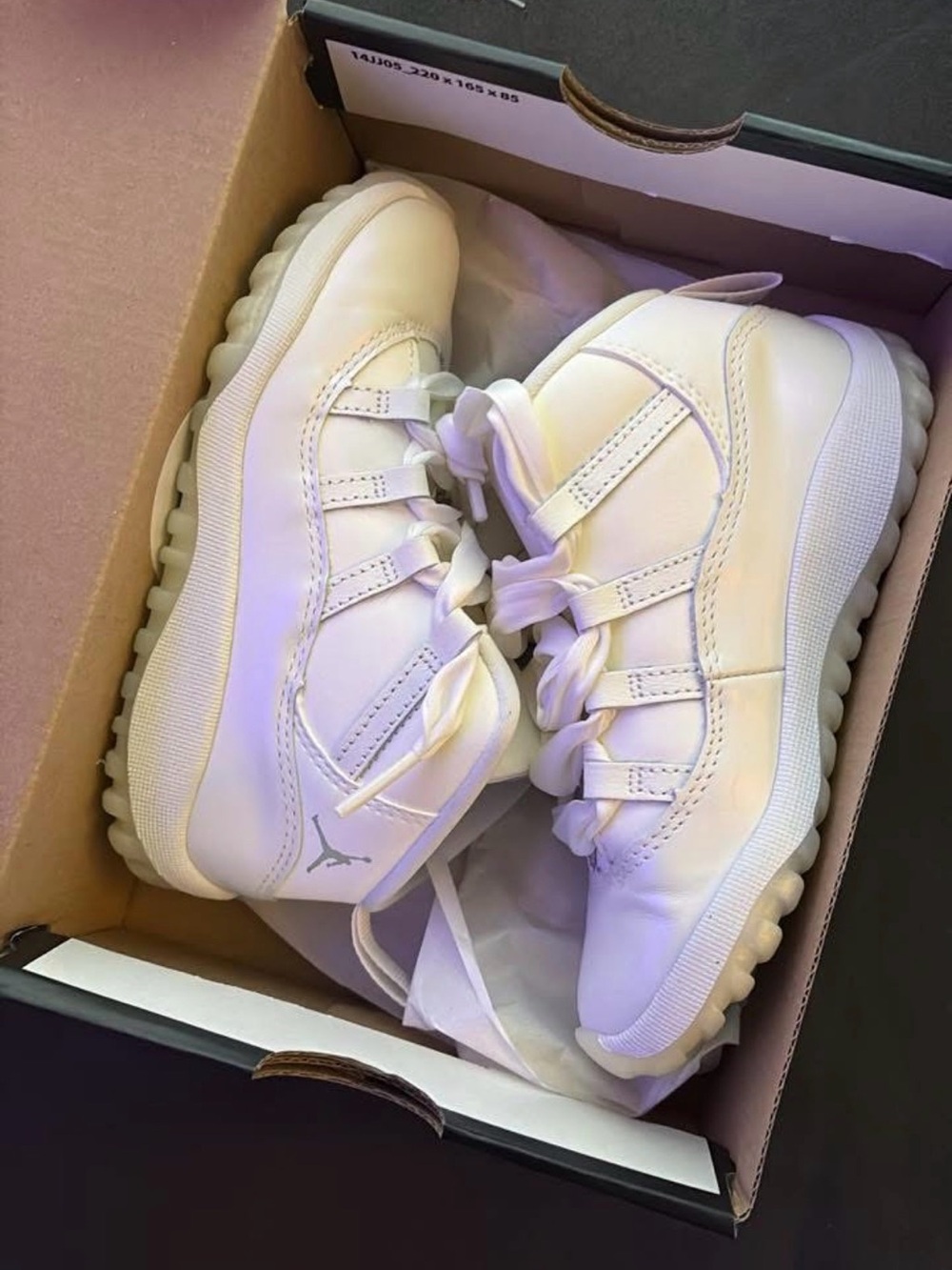 Jordan Kids White Low-Top Sneakers